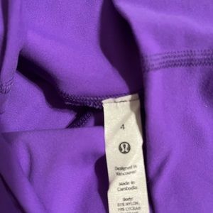 Size 4 Lululemon Align 25” purple